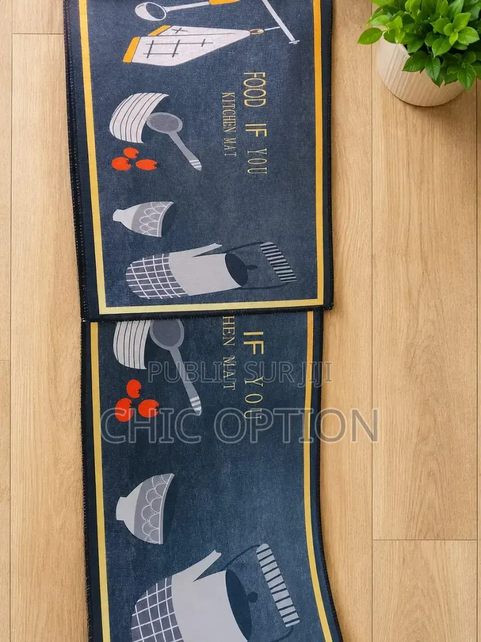 Tapis De Cuisine 2 en 1 Décoratifs