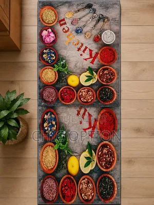 Duo De Tapis De Cuisine Élégant – Collection "Coffee Time"