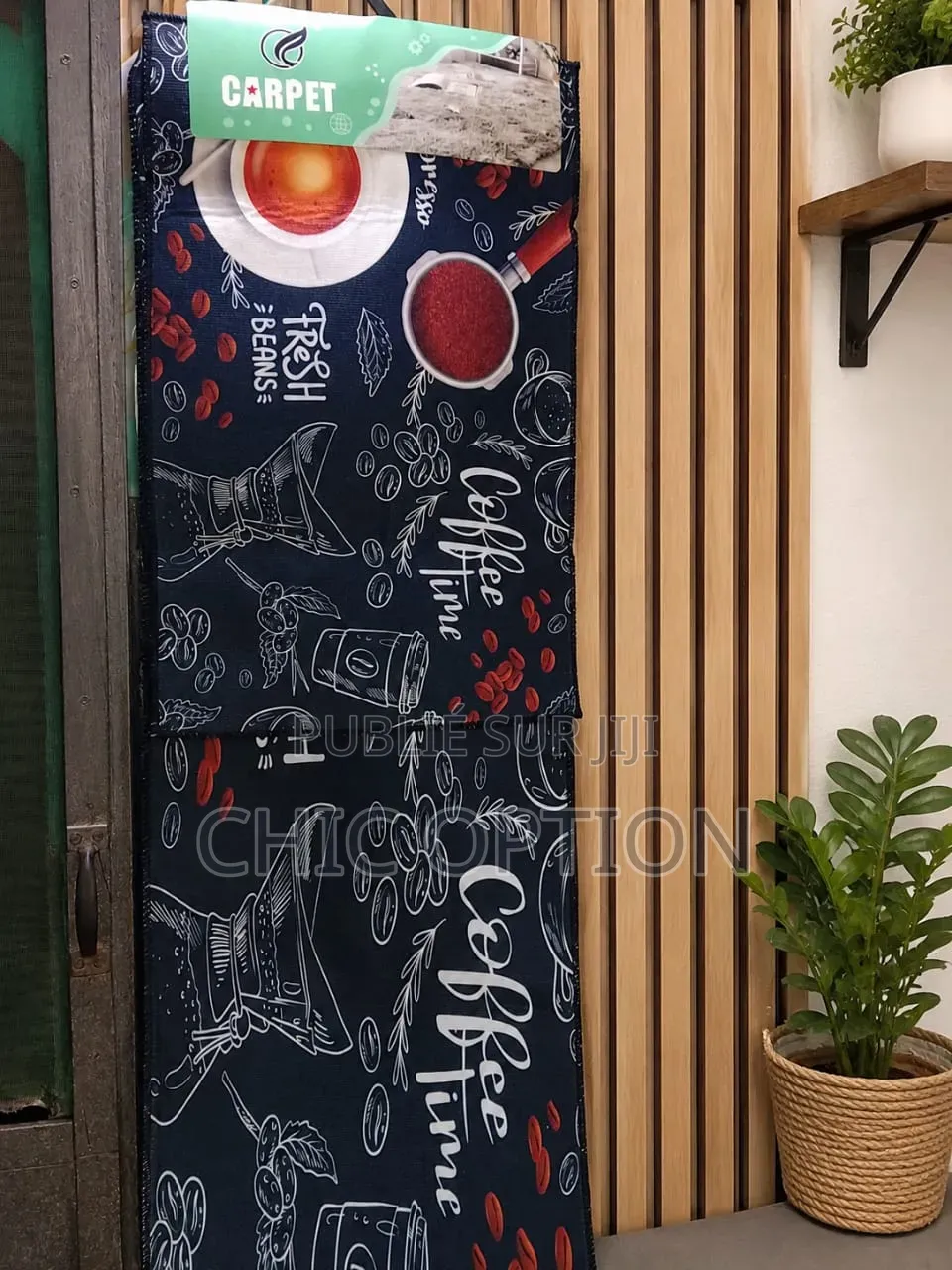 Duo De Tapis De Cuisine Élégant – Collection "Coffee Time"