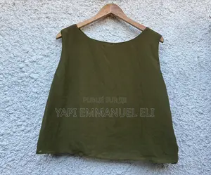 Haut Top Fluide Vert Kaki