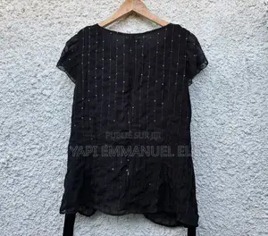 Blouse Chic De Soirée Marks Spencer Noire À Sequins