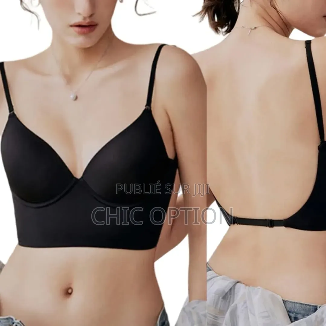 Soutien-Gorge Dos Nu Noir Et Blanc