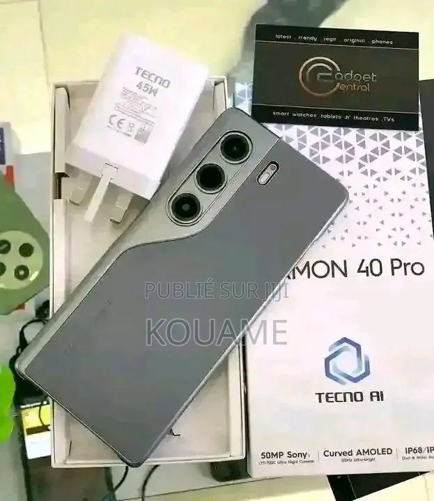 Nouveau Tecno Camon 40 128 GB Noir