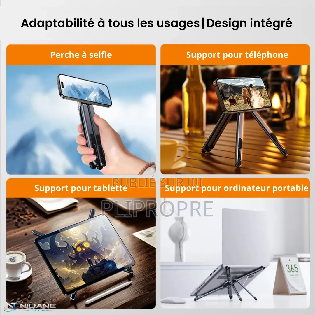 Support Universel Aimanté Aluminium – Multi-appareils