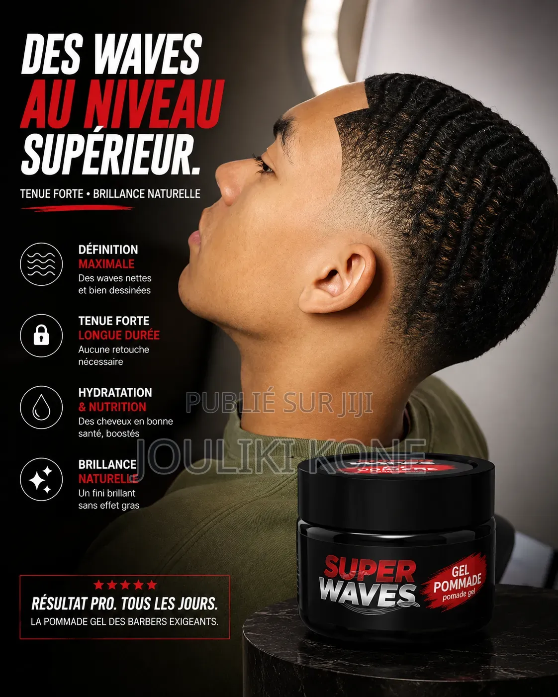 Cire Cheveux Super Waves 360
