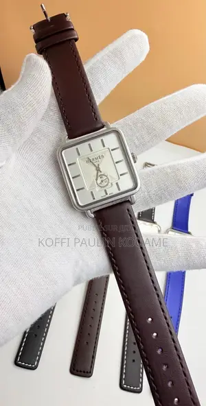 Montre Hermès en Cuir Pour Homme Et Femme