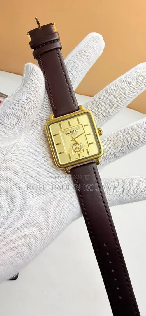 Montre Hermès en Cuir Pour Homme Et Femme