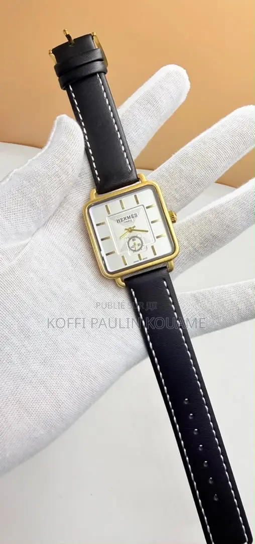 Montre Hermès en Cuir Pour Homme Et Femme