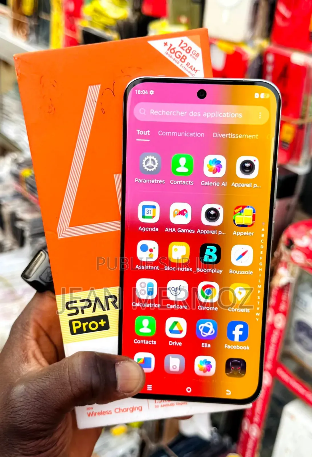 Nouveau Tecno Spark 40 Pro+ 256 GB Blanc