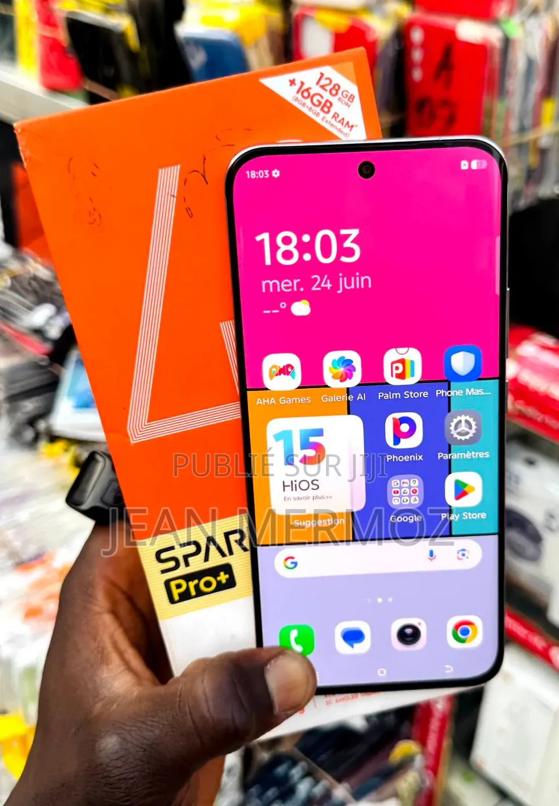 Nouveau Tecno Spark 40 Pro+ 256 GB Blanc