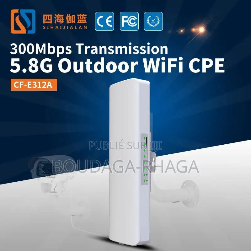 Antenne Wifi Étanche Longue Portée 5km Comfast M2 300mbps Cpe Sans Fil