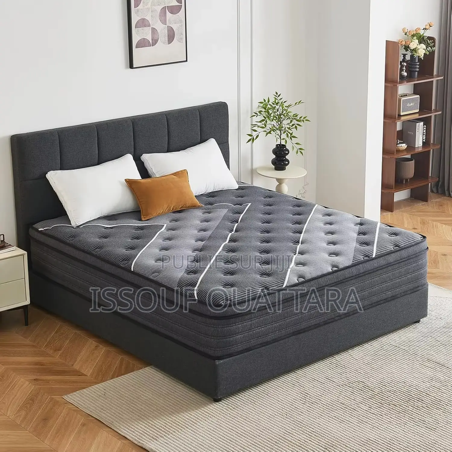 Matelas À Ressorts Ensachés en Mousse Moderne À Haute Densité