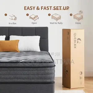 Matelas À Ressorts Ensachés en Mousse Moderne À Haute Densité