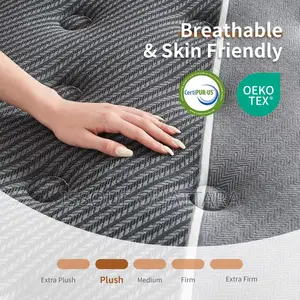 Matelas À Ressorts Ensachés en Mousse Moderne À Haute Densité
