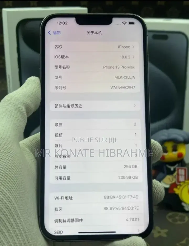 Nouveau Apple iPhone 13 Pro Max 256 GB Noir