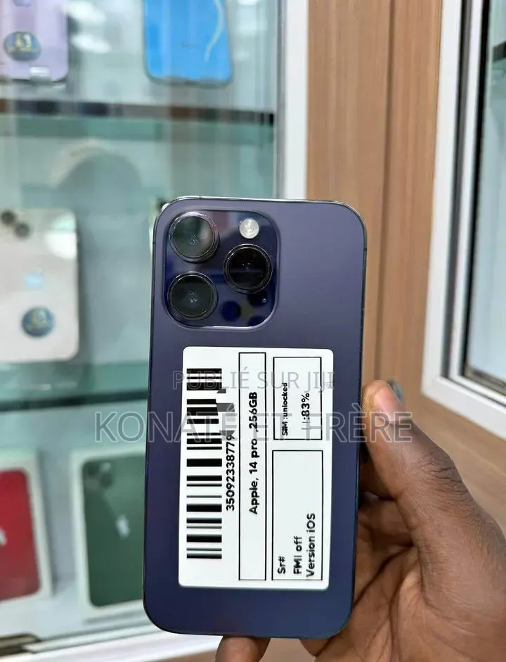 Nouveau Apple iPhone 14 Pro 256 GB Noir