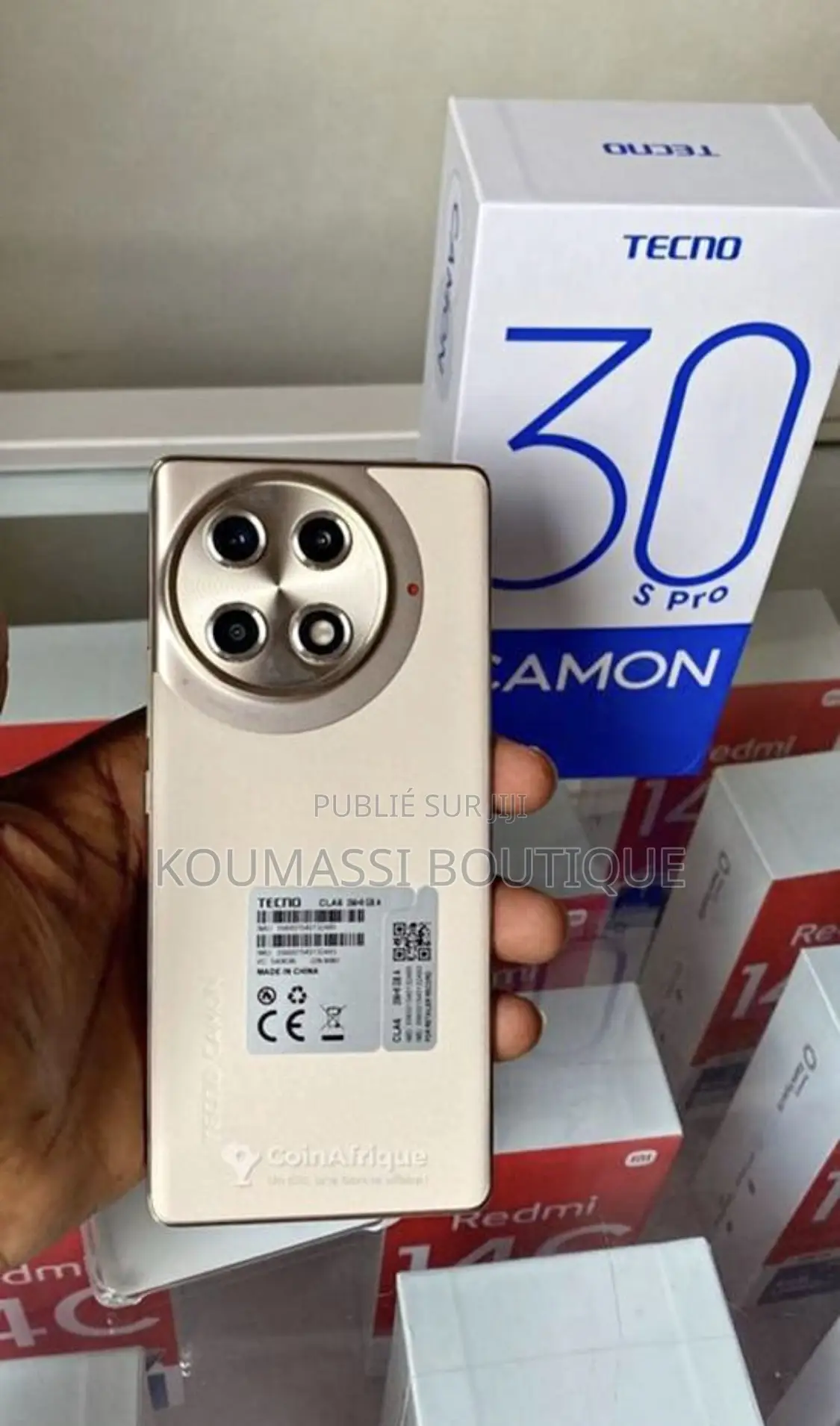 Nouveau Tecno Camon 30 256 GB Noir