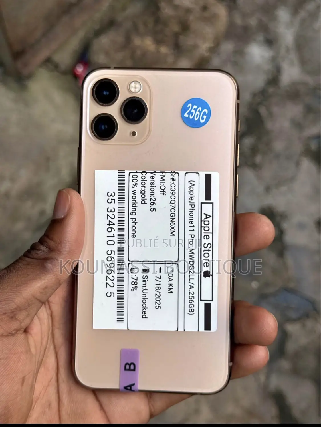 Nouveau Apple iPhone 11 Pro Max 256 GB Gris