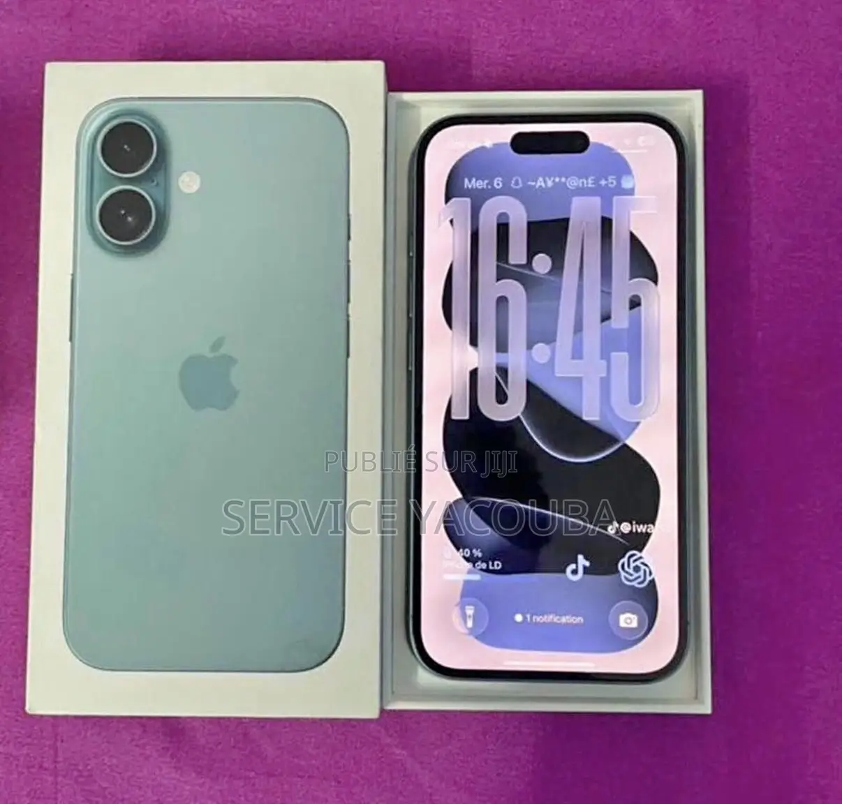 Apple iPhone 16 256 GB Bleu