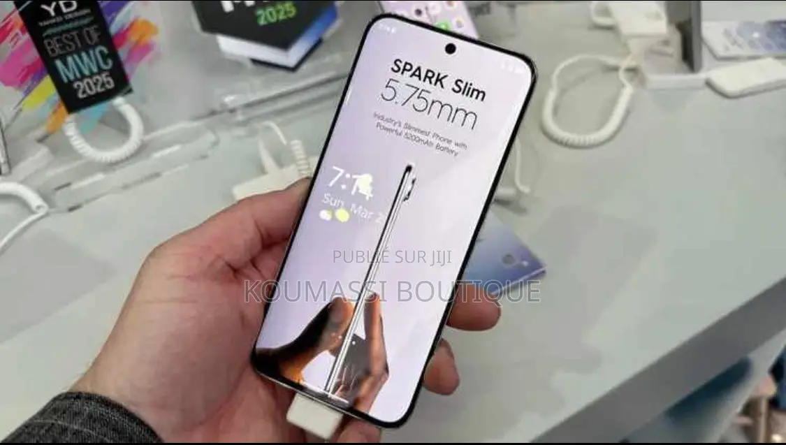 Nouveau Tecno Spark Slim 256 GB Or rose