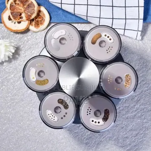 Ensemble De Pots Rotatif Pour Epices