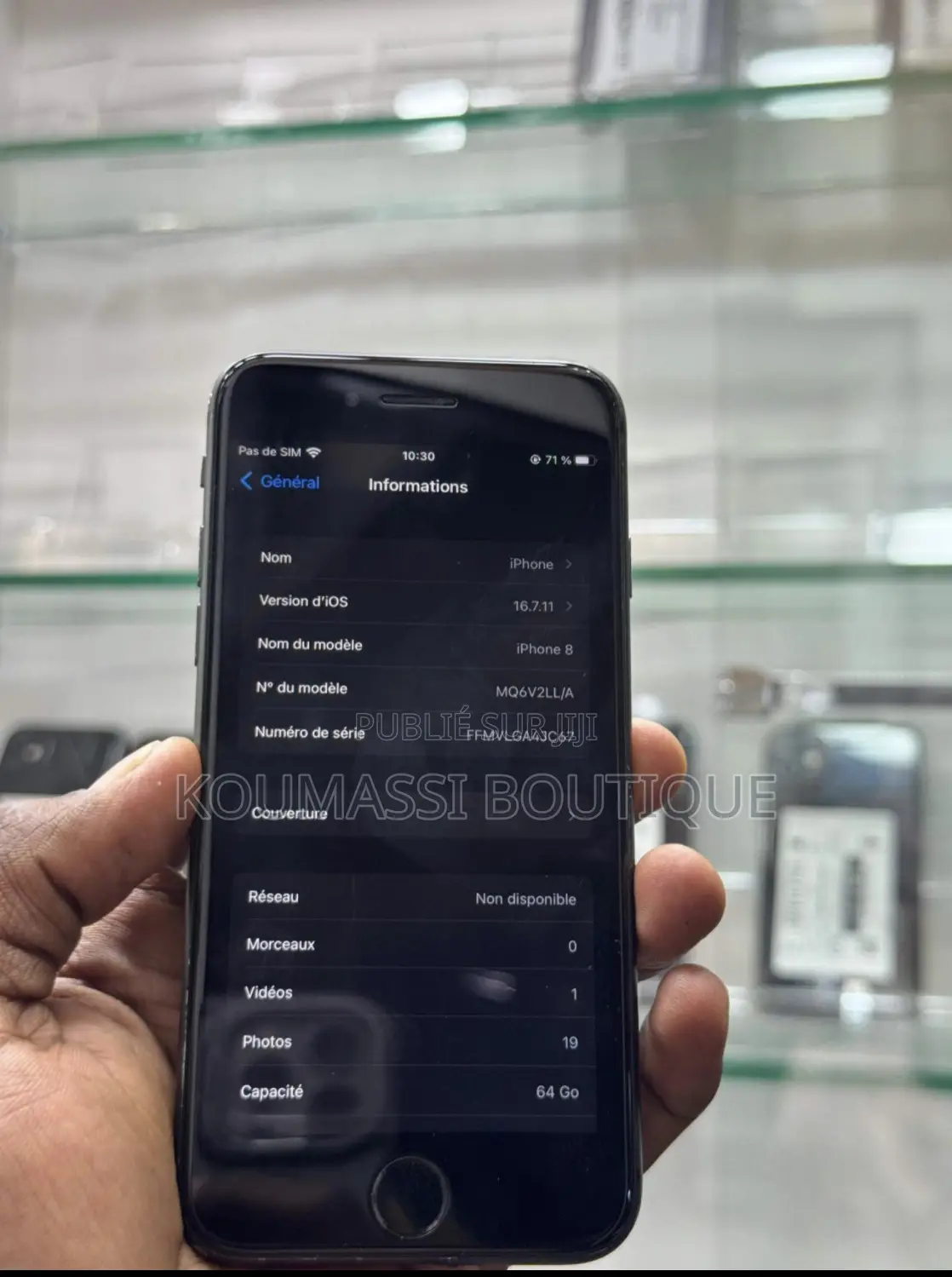 Nouveau Apple iPhone 8 128 GB Noir