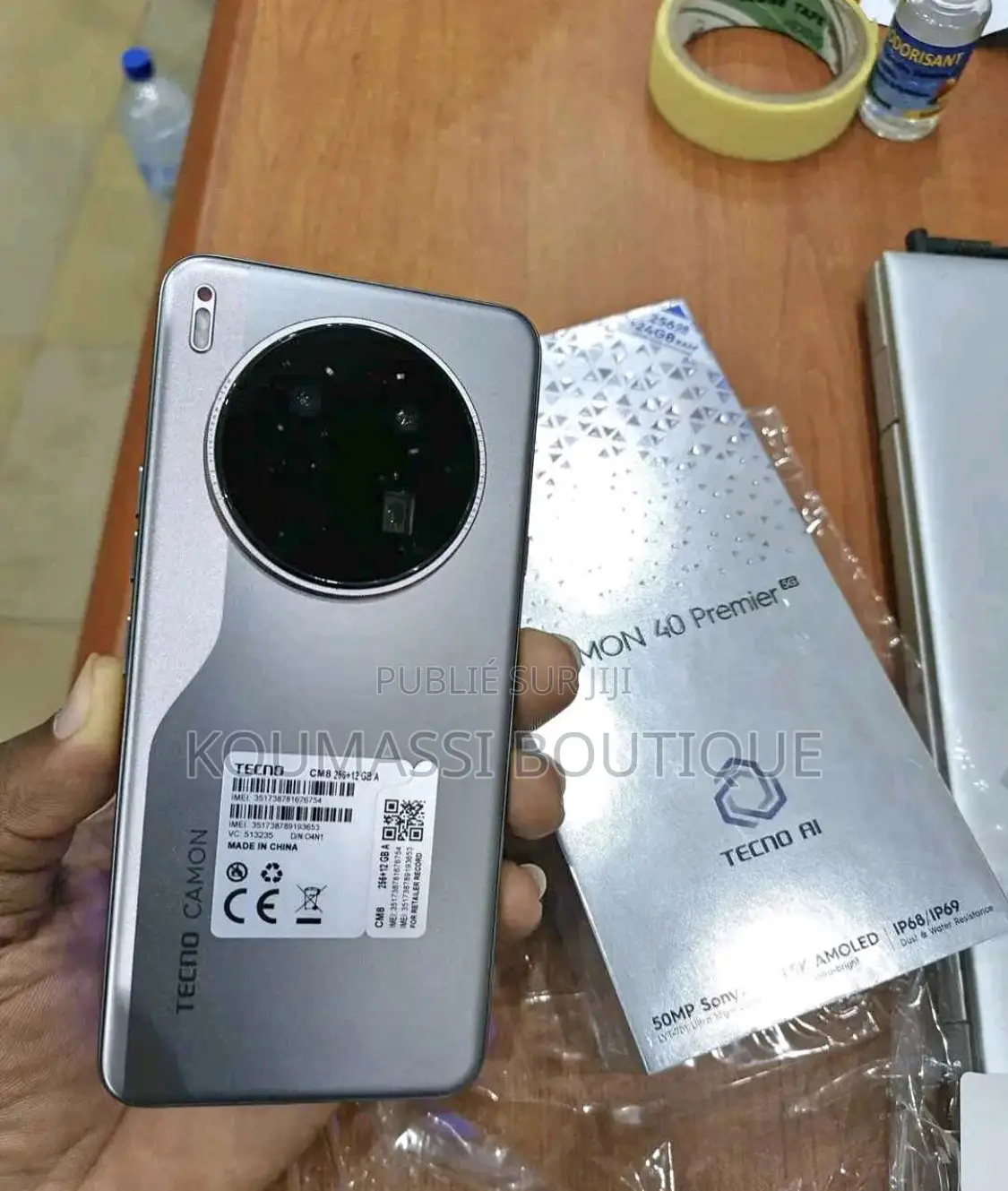 Nouveau Tecno Camon 20 128 GB Noir