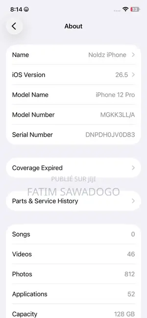Nouveau Apple iPhone 12 Pro 256 GB Noir