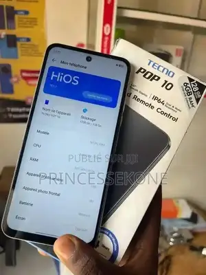 Nouveau Tecno Pop 10 128 GB Blanc