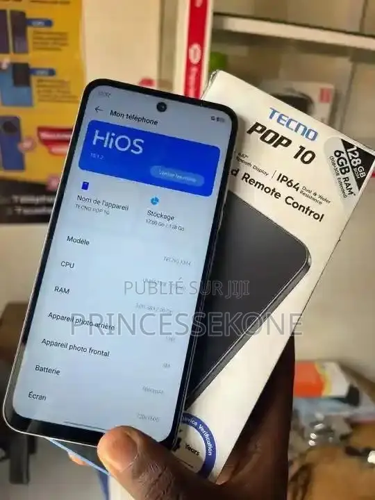 Nouveau Tecno Pop 10 128 GB Blanc
