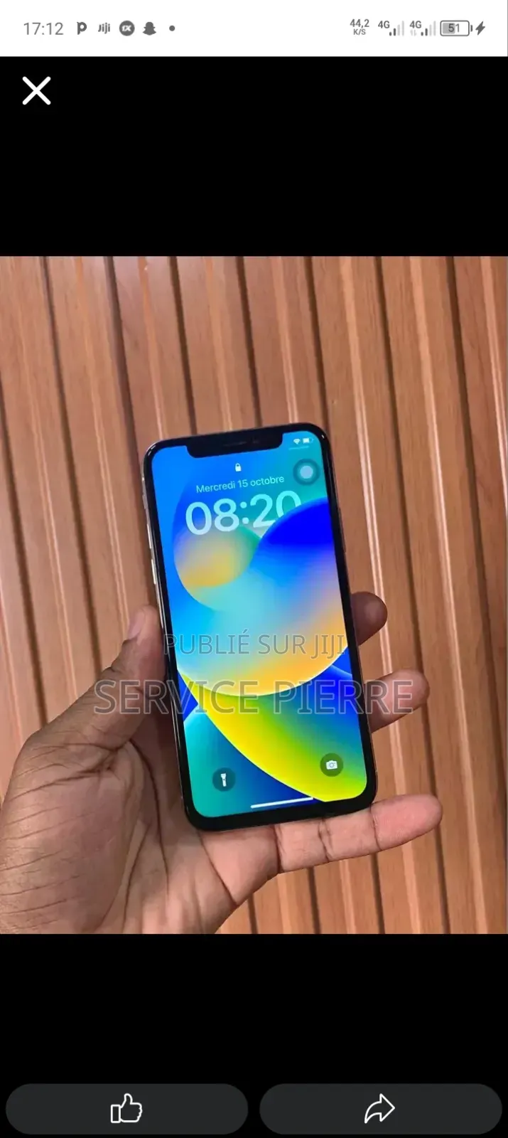 Nouveau Apple iPhone X 256 GB Blanc