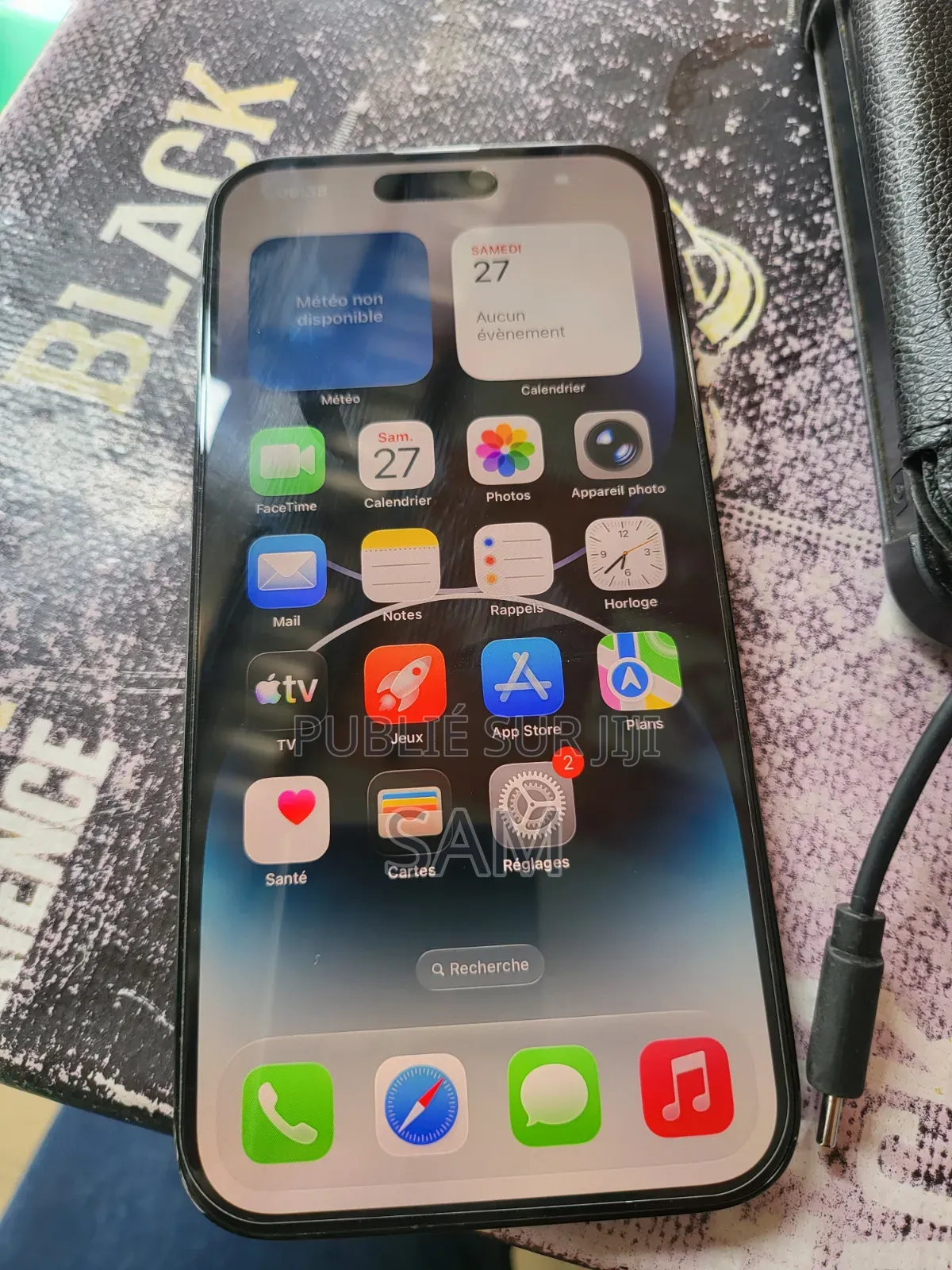 Nouveau Apple iPhone 14 Pro Max 128 GB Noir