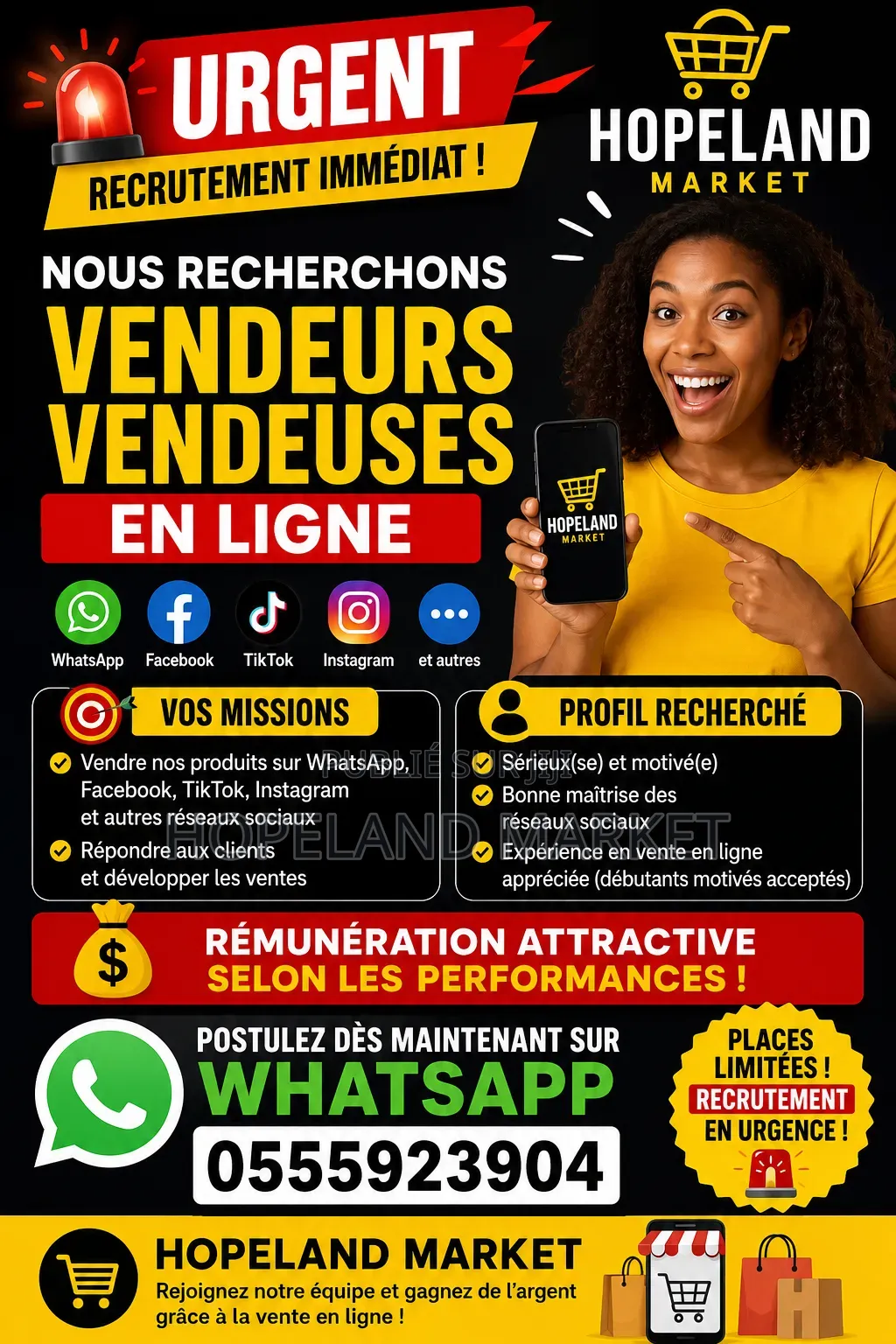 Vendeur Et Vendeuse en Ligne