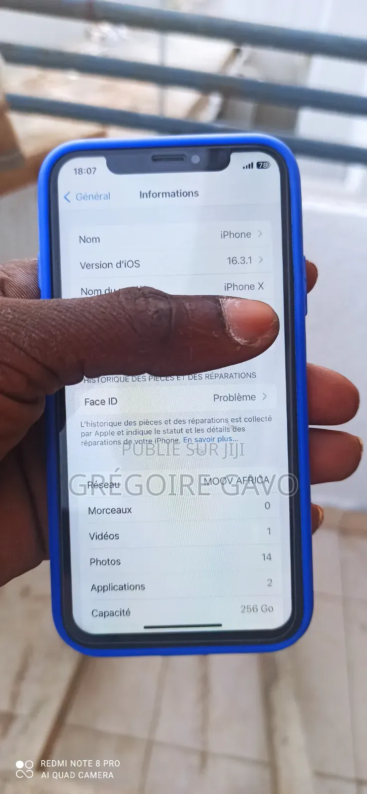Apple iPhone X 256 GB Blanc