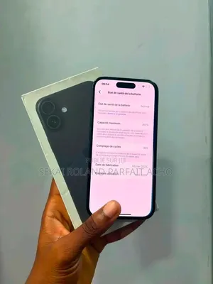 Nouveau Apple iPhone 16 256 GB Noir
