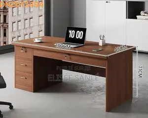 Bureau De Direction Moderne Avec Tiroirs Et Serrure