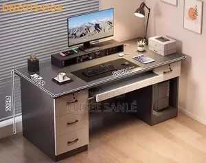 Bureau Informatique Moderne Avec Tiroirs Rangement