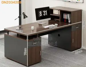 Bureau De Direction Premium Avec Bibliothèque Intégrée