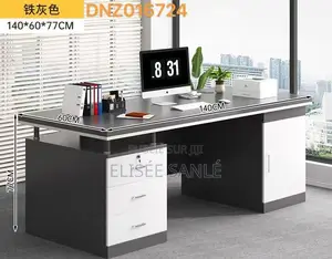 Bureau De Direction Moderne Avec Rangements Intégrés