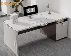 Bureau De Bureau Moderne Avec Caisson De Rangement