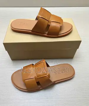 Sandales en Cuir Marron