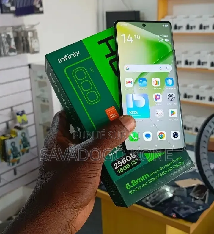 Nouveau Infinix Note 50 Pro+ 256 GB Noir