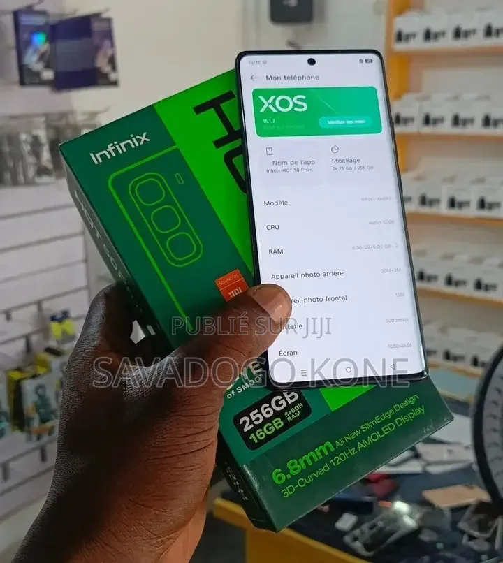 Nouveau Infinix Note 50 Pro+ 256 GB Noir