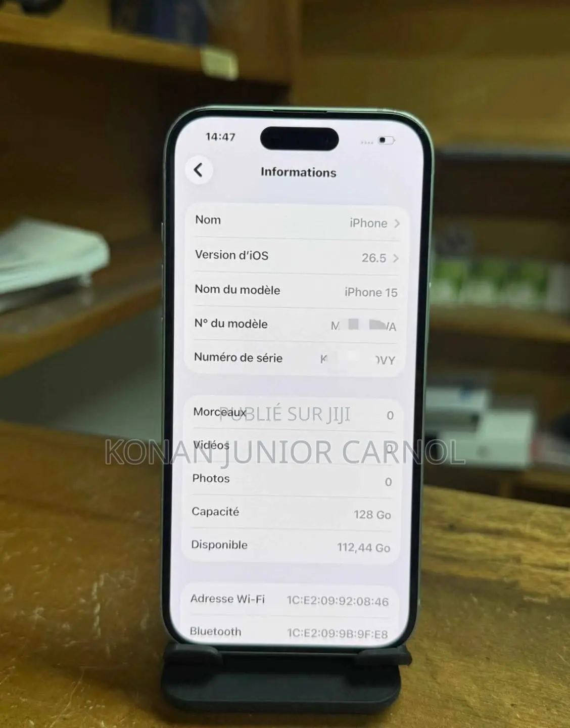 Nouveau Apple iPhone 15 128 GB Vert