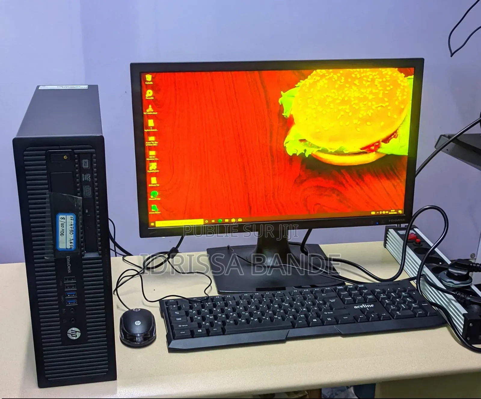 Nouveau Ordinateur de bureau HP 400 G7 8GB Intel Core i5 HDD+SSD 512GB