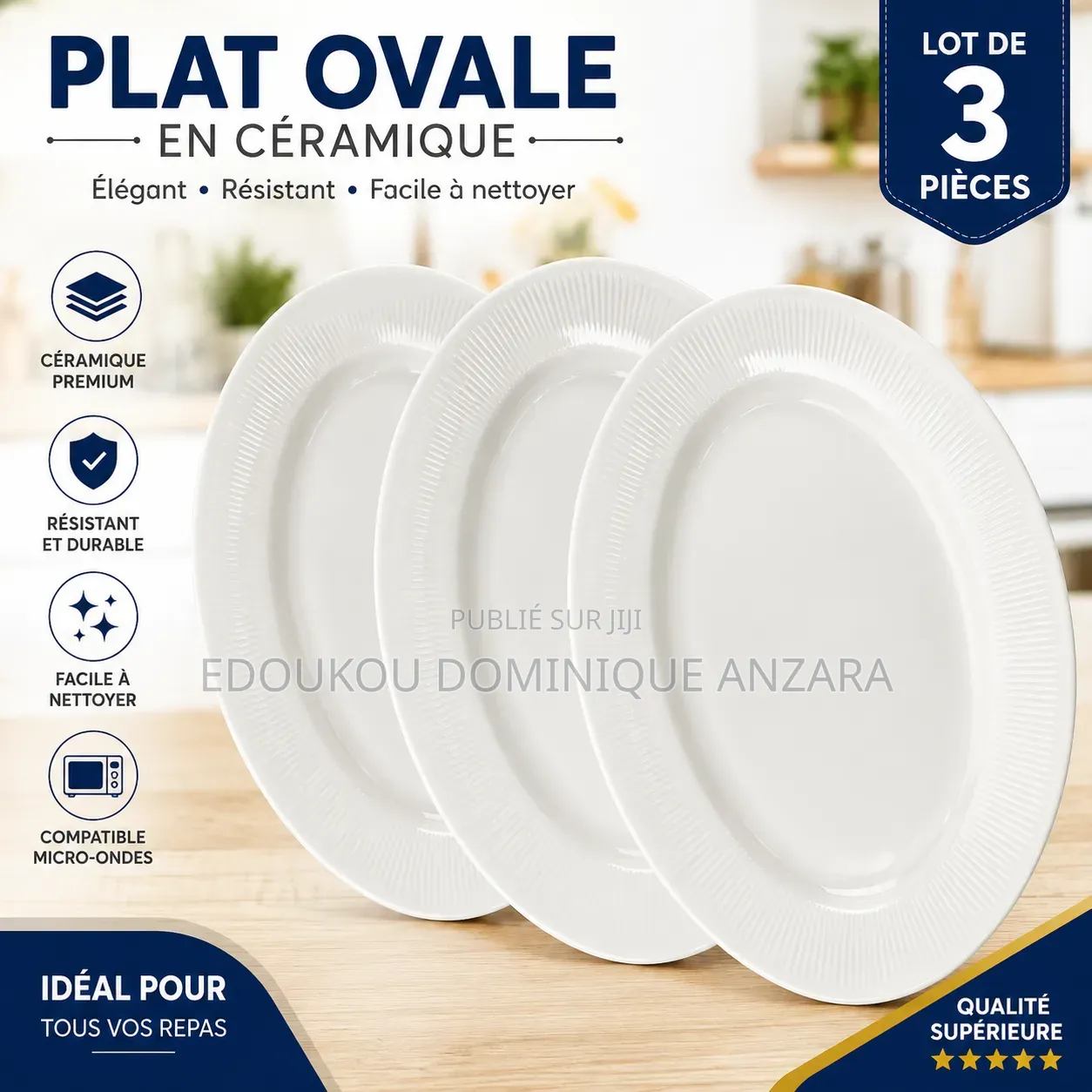 Lot De 3 Assiettes