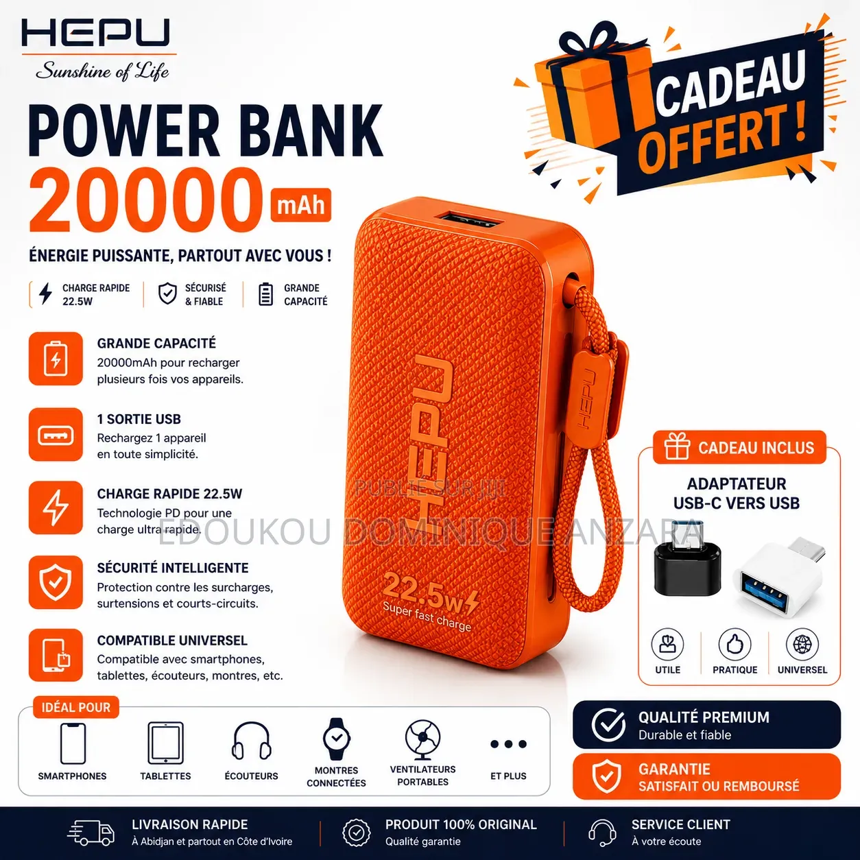 Powerbank 20000 Mah
