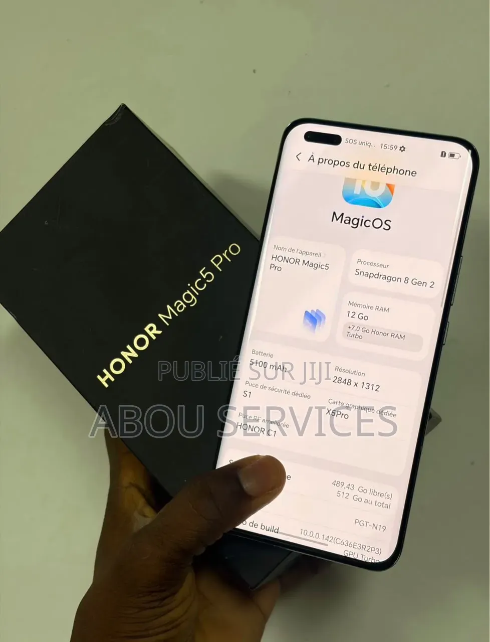 Nouveau Honor Magic5 Pro 512 GB Autre