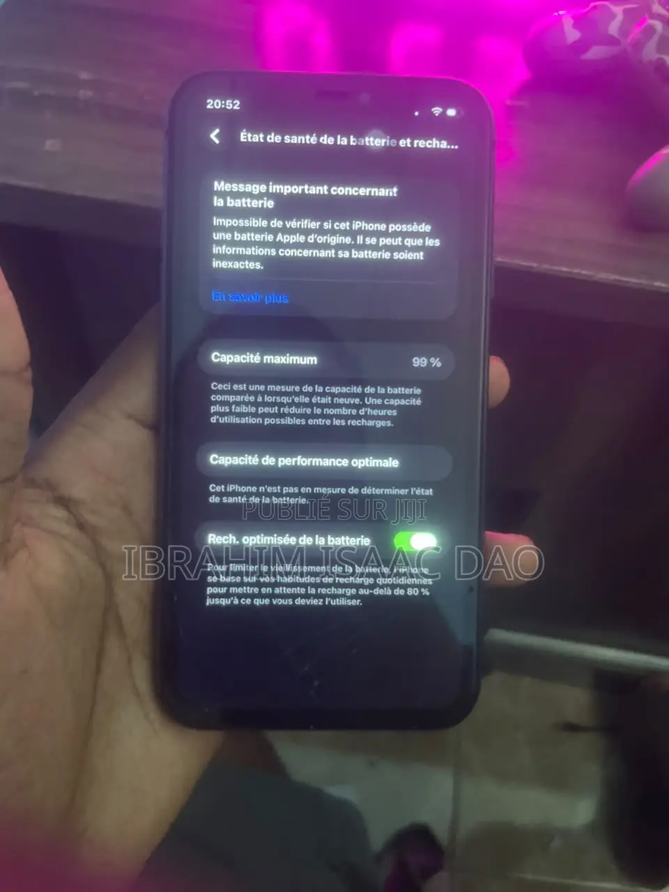 Apple iPhone 11 64 GB Noir