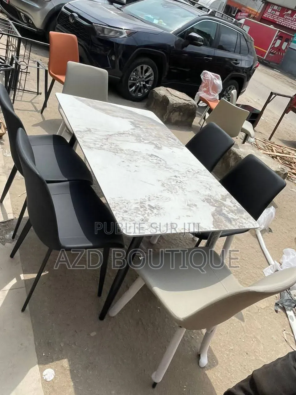 Table À Manger en Marbre Pour 6 Personnes